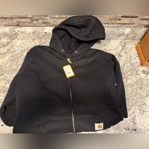 Carhartt Black Full-Zip Sweatshirt